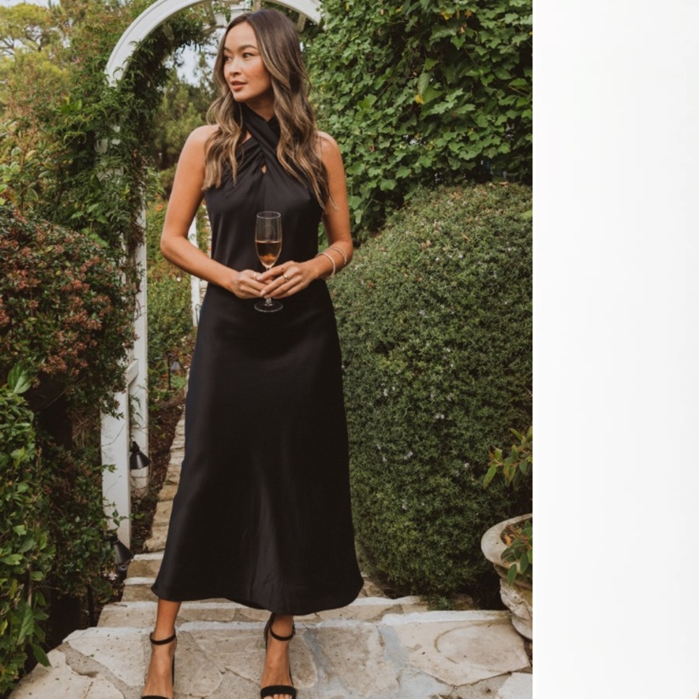 Black Bridesmaids Dress — Show Me Your Mumu Size M